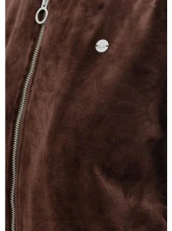 Ragwear Damen Sweatjacke - Doron Embossed in schoko
