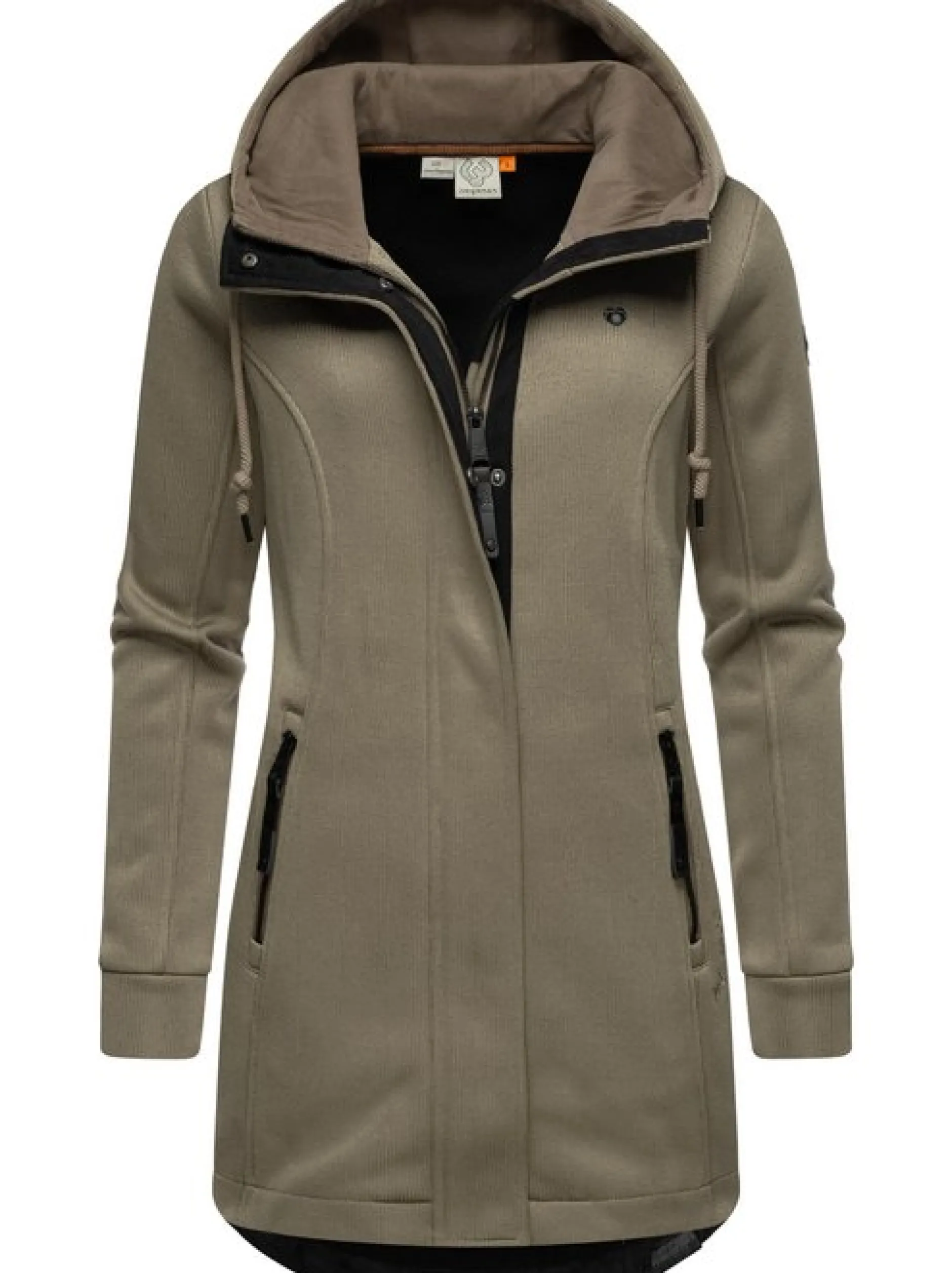 Ragwear Damen Sweatjacke - Letti Bonded in braun