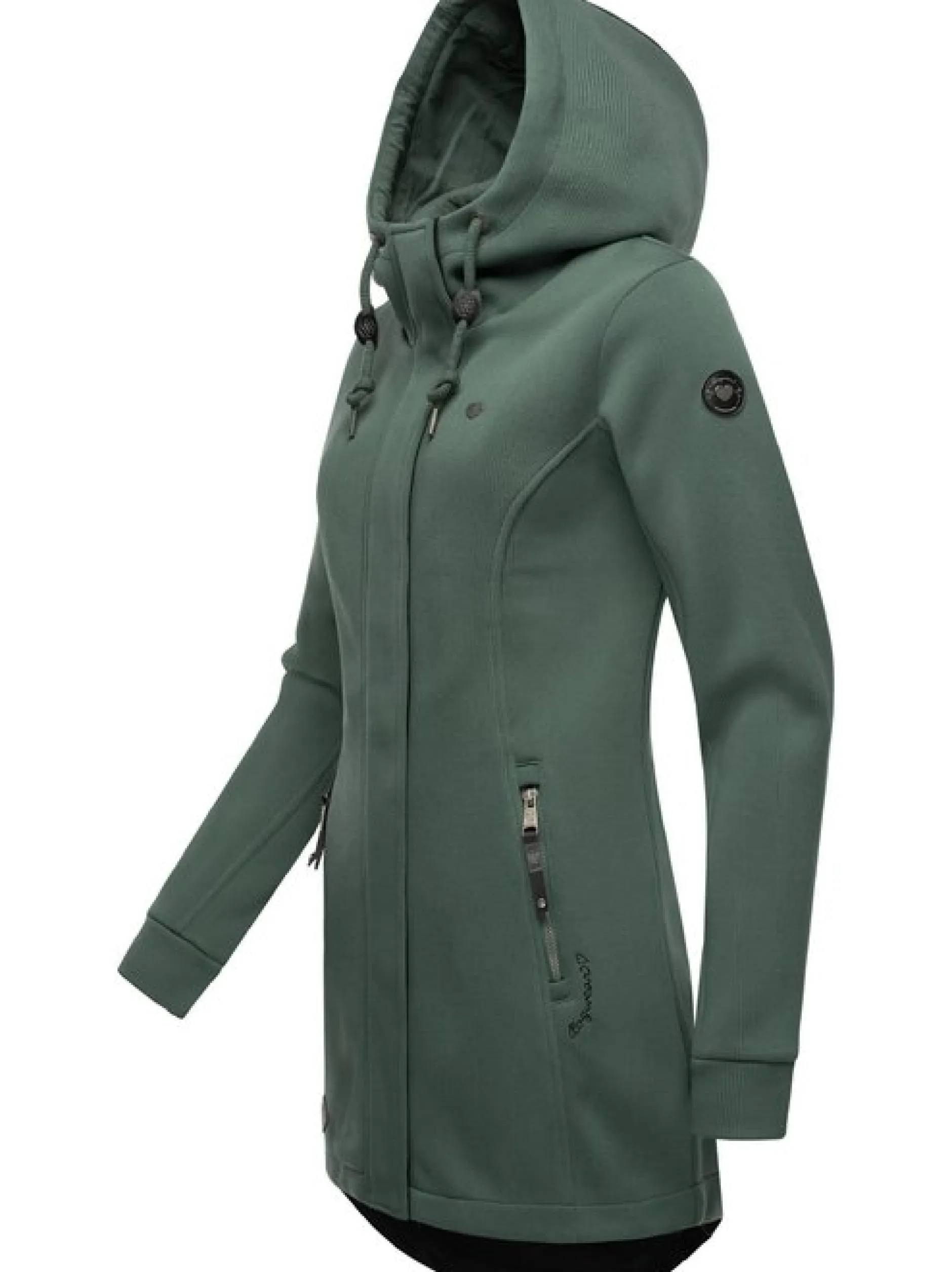Ragwear Damen Sweatjacke - Letti Bonded in grün