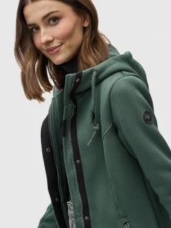 Ragwear Damen Sweatjacke - Letti Bonded in grün