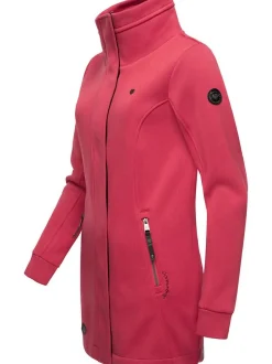 Ragwear Damen Sweatjacke - Letrice Bonded in himbeer