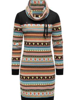 Ragwear Damen Sweatkleid - Chlloe Jacquard YOUMODO in mehrfarbig