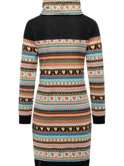 Ragwear Damen Sweatkleid - Chlloe Jacquard YOUMODO in mehrfarbig