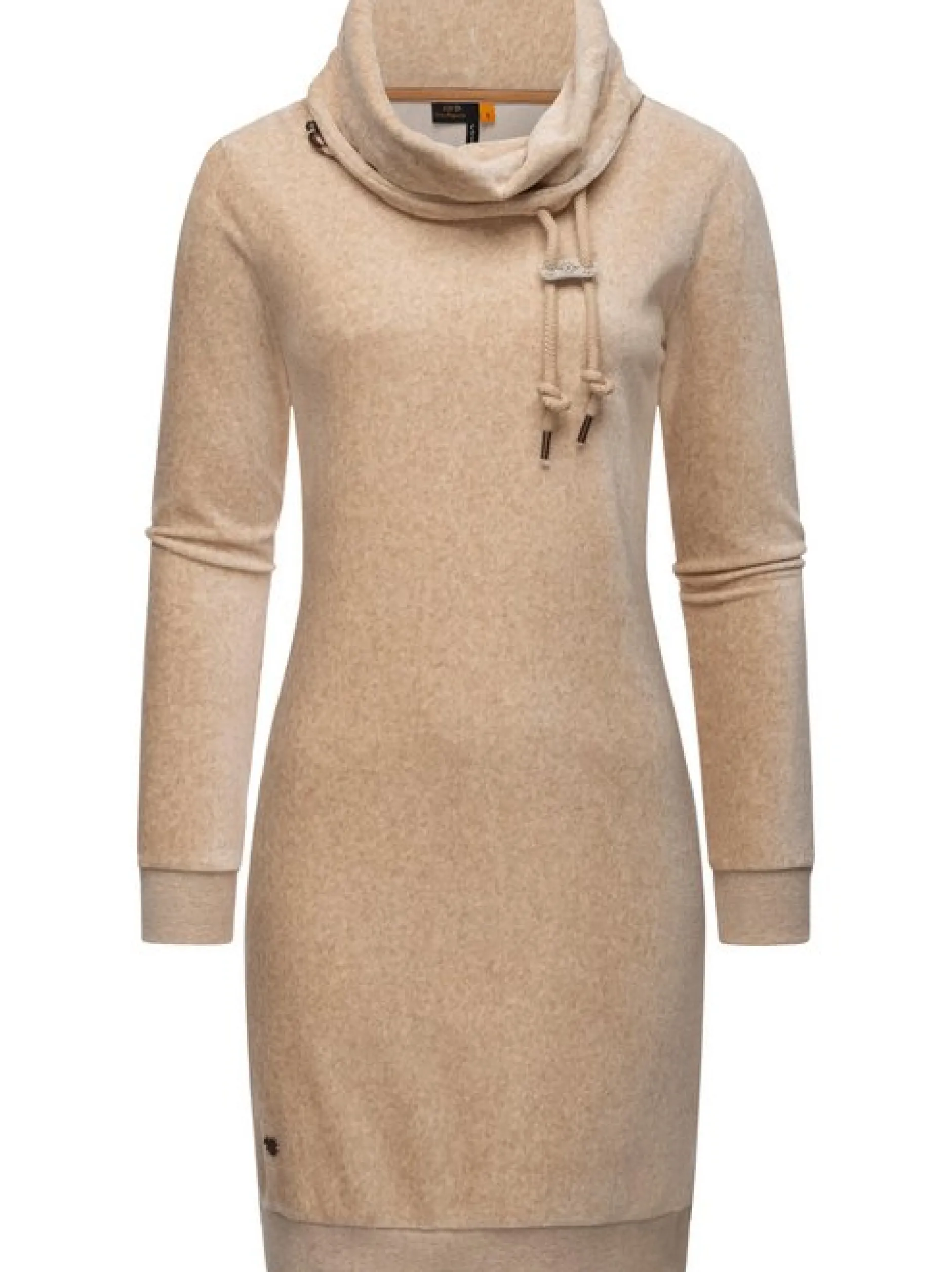 Ragwear Damen Sweatkleid - Chloe Velvet in sand