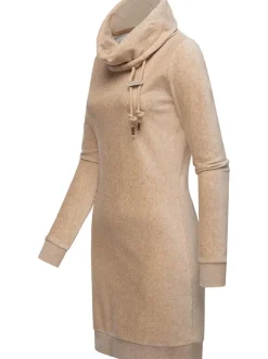 Ragwear Damen Sweatkleid - Chloe Velvet in sand
