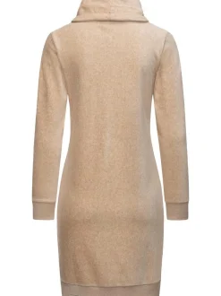 Ragwear Damen Sweatkleid - Chloe Velvet in sand