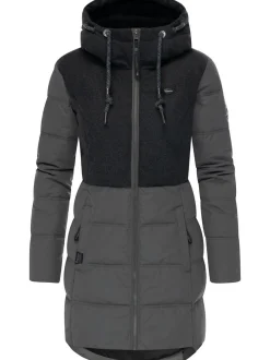 Ragwear Damen Winterjacke - Ashani Block Intl. in grau