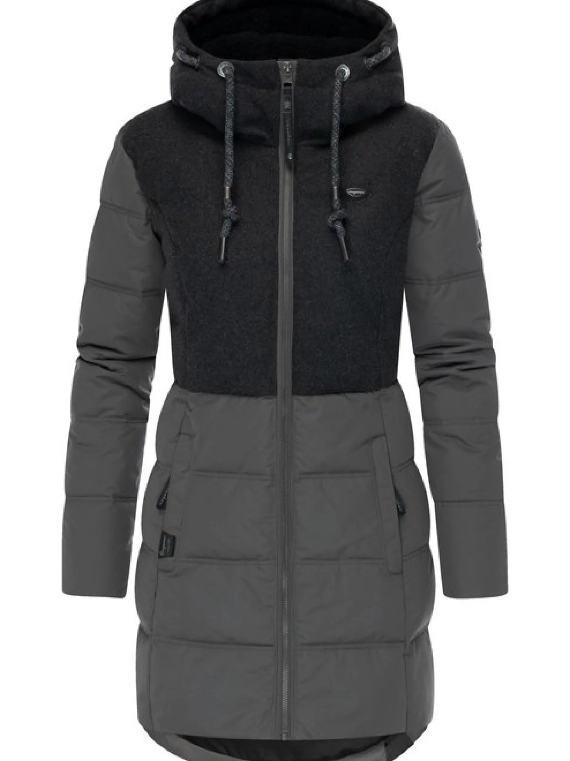 Ragwear Damen Winterjacke - Ashani Block Intl. in grau