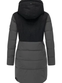 Ragwear Damen Winterjacke - Ashani Block Intl. in grau