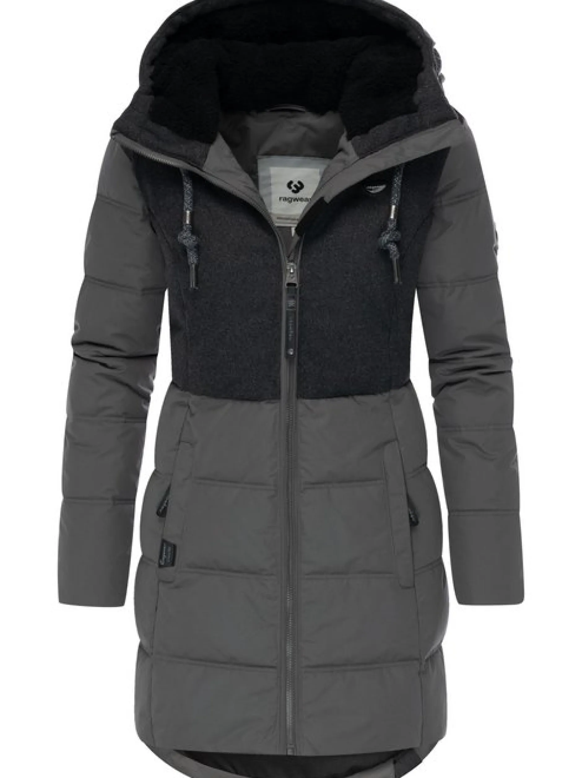 Ragwear Damen Winterjacke - Ashani Block Intl. in grau