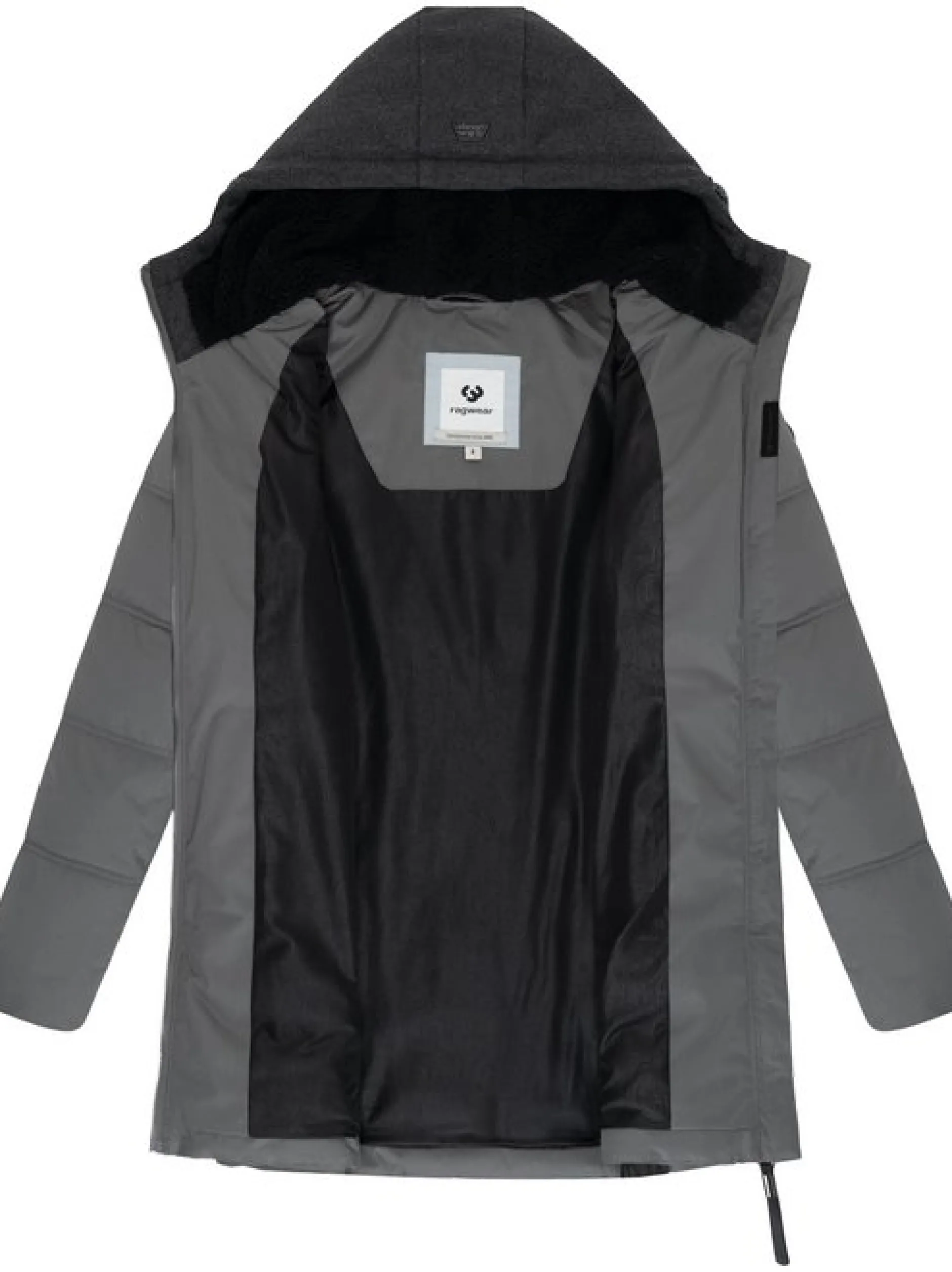 Ragwear Damen Winterjacke - Ashani Block Intl. in grau