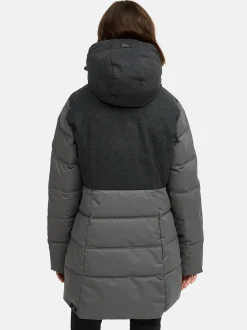 Ragwear Damen Winterjacke - Ashani Block Intl. in grau