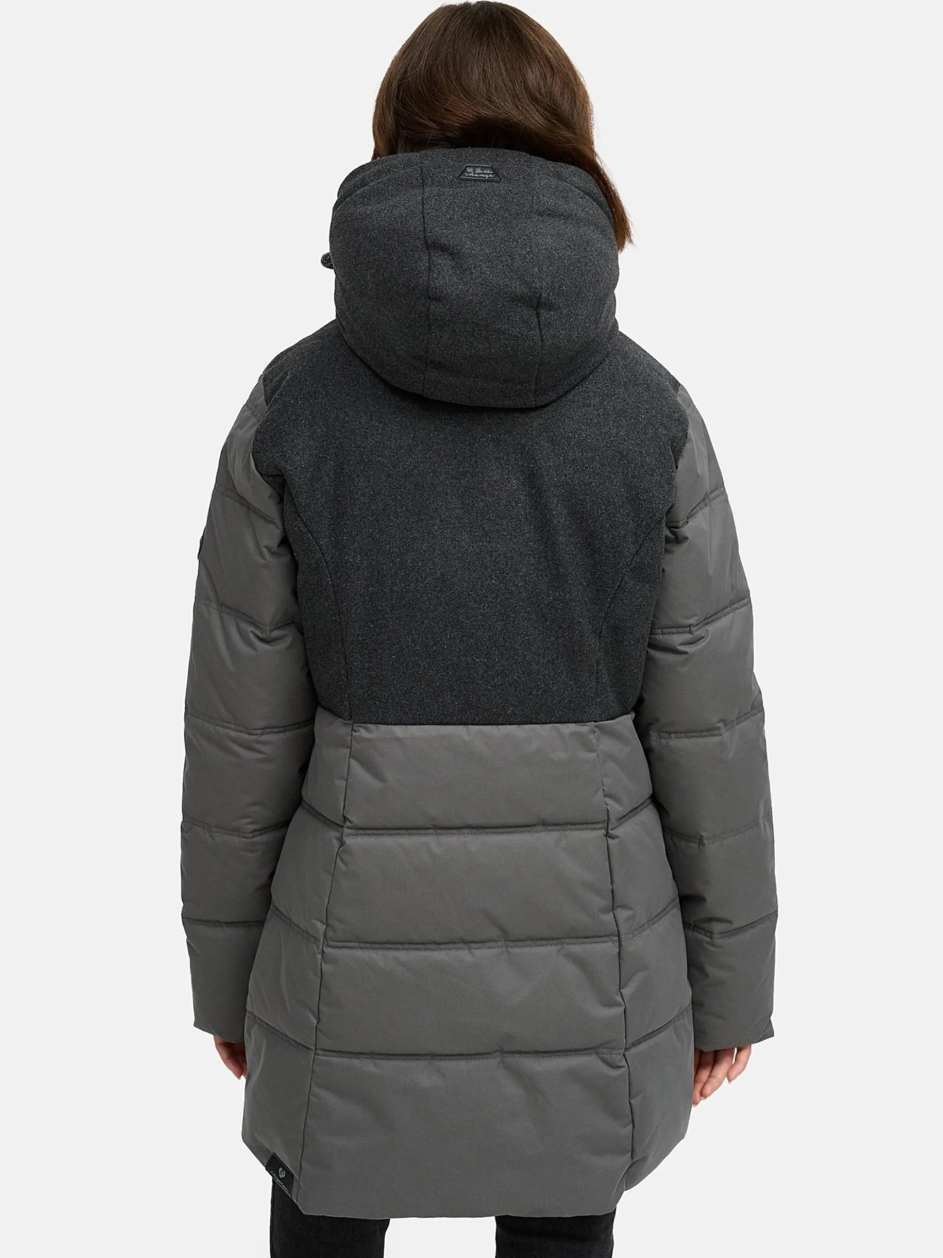Ragwear Damen Winterjacke - Ashani Block Intl. in grau