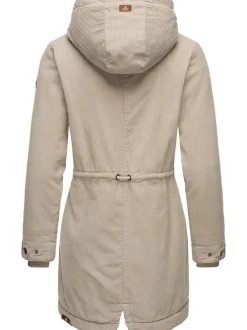 Ragwear Damen Winterjacke - Canny Corduroy in beige