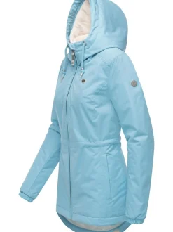 Ragwear Damen Winterjacke - Dankka Warm in hellblau