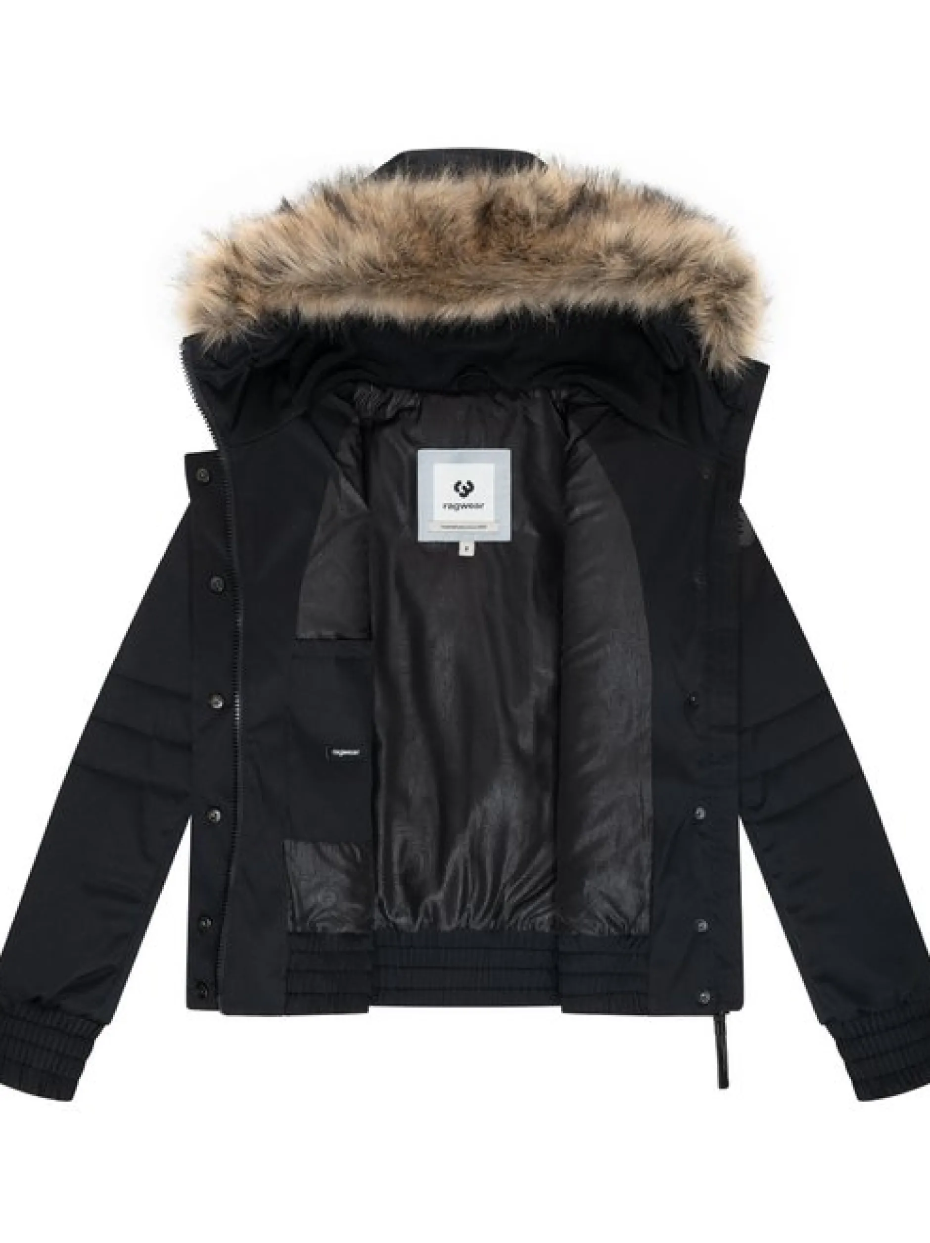 Ragwear Damen Winterjacke - Deluxia YOUMODO in schwarz