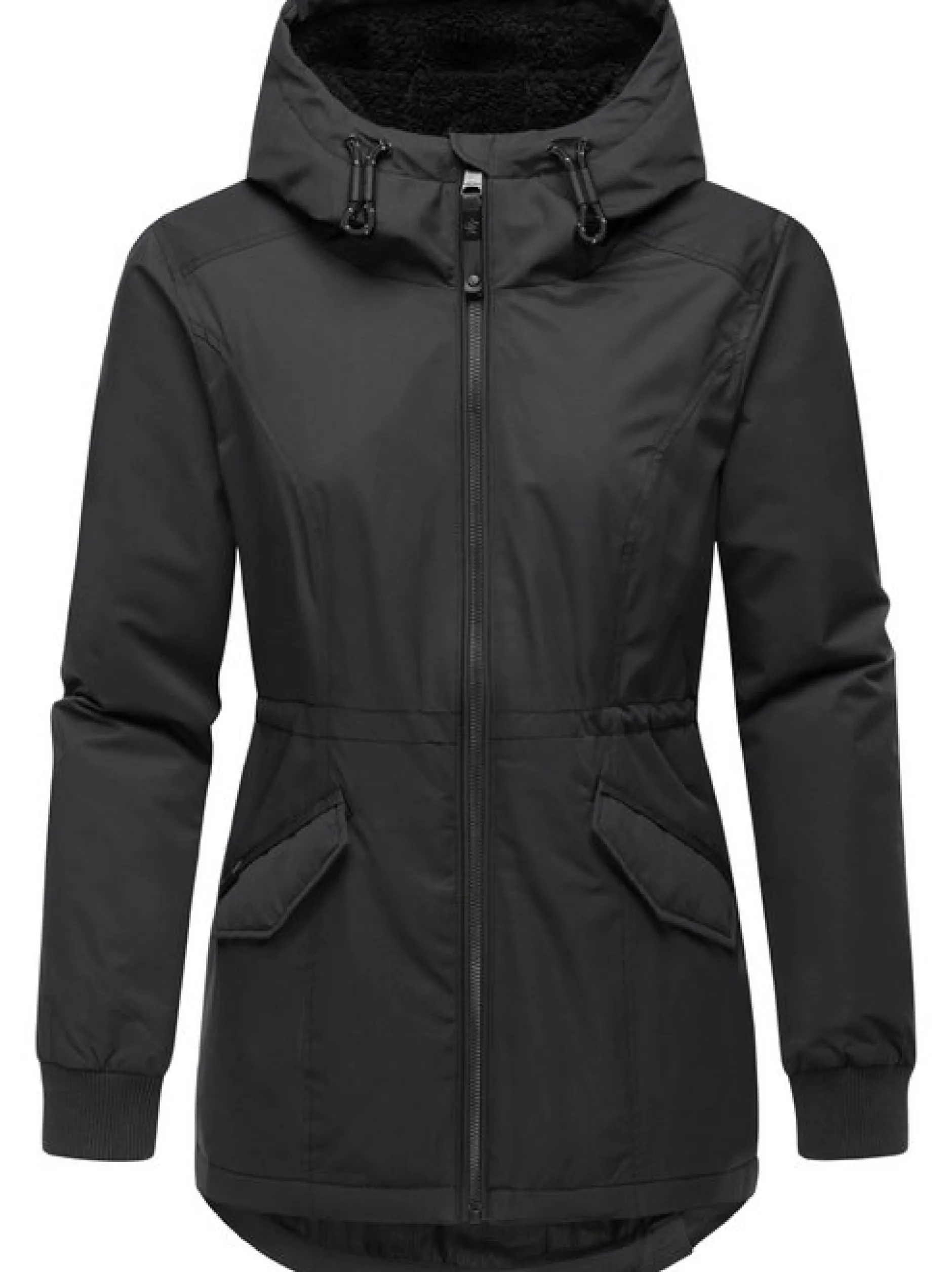 Ragwear Damen Winterjacke - Dowey Warm Rain in schwarz