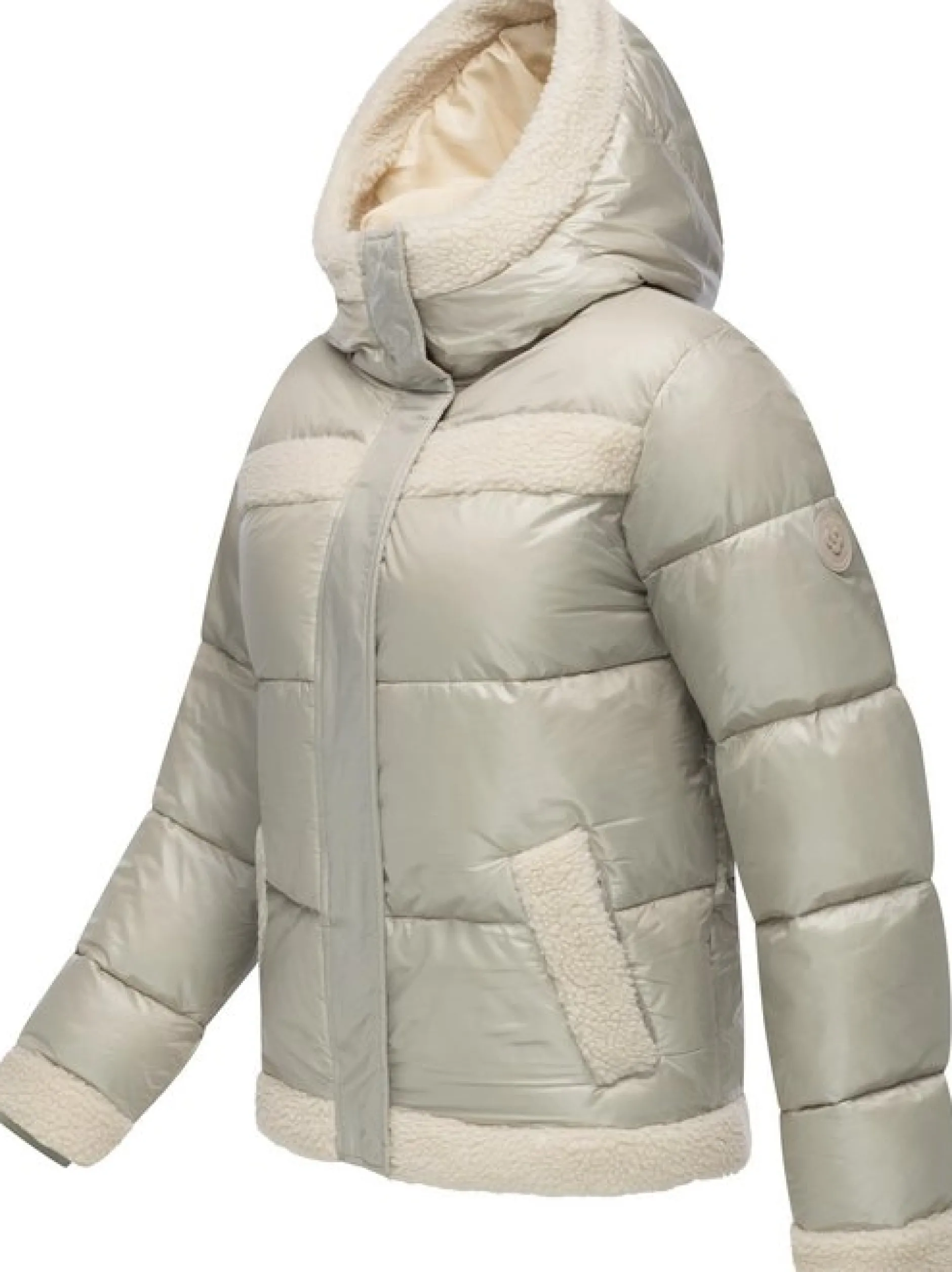 Ragwear Damen Winterjacke - Editah Shiny YOUMODO in beige