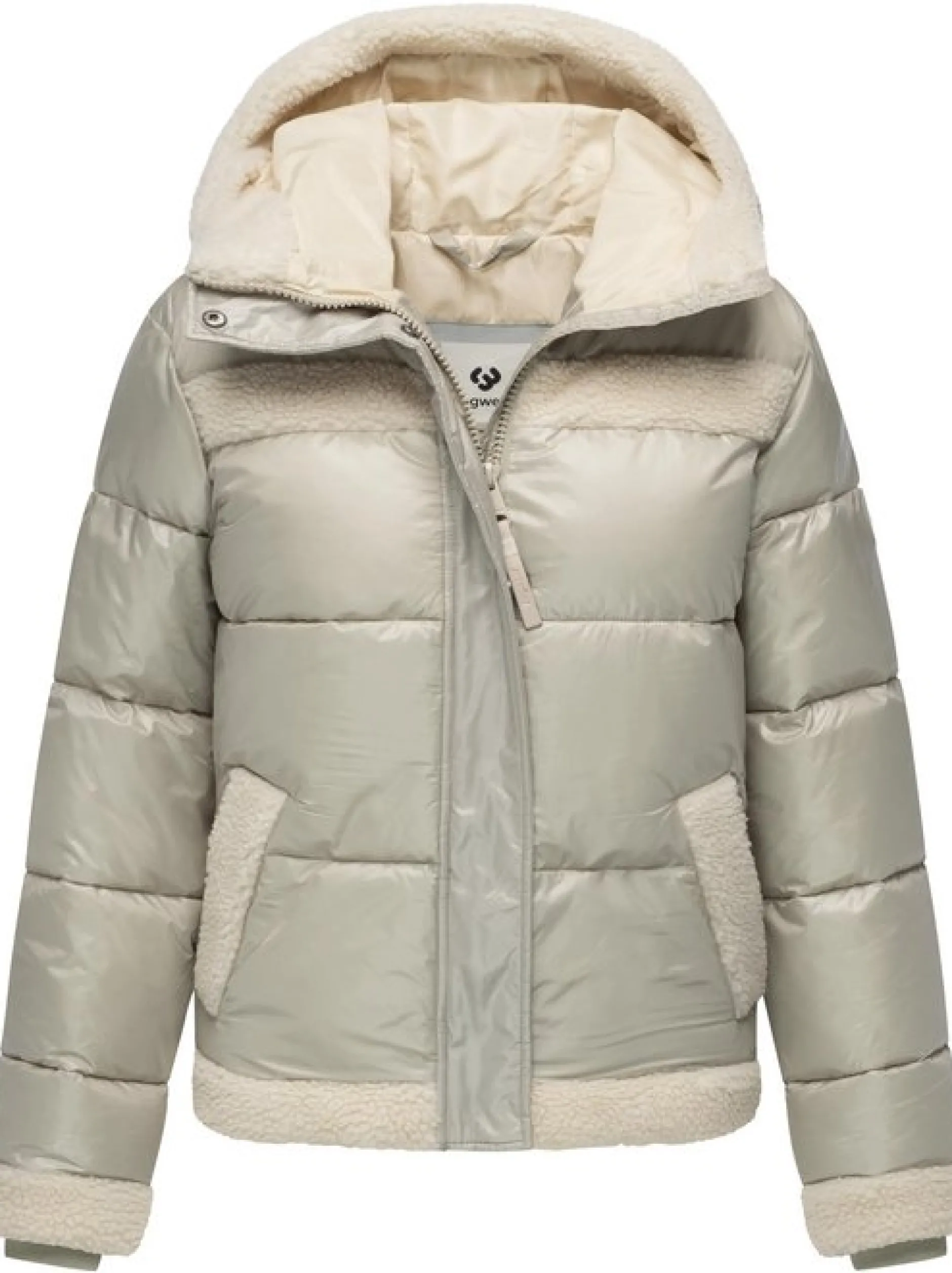 Ragwear Damen Winterjacke - Editah Shiny YOUMODO in beige
