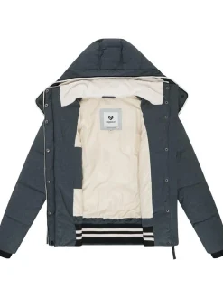 Ragwear Damen Winterjacke - Gleama Melange YOUMODO in grau