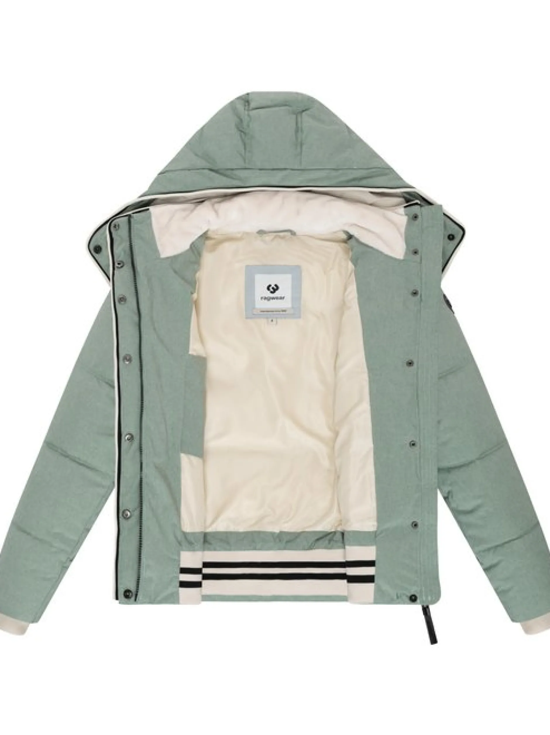 Ragwear Damen Winterjacke - Gleama Melange YOUMODO in grün