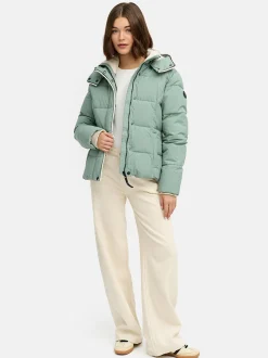 Ragwear Damen Winterjacke - Gleama Melange YOUMODO in grün