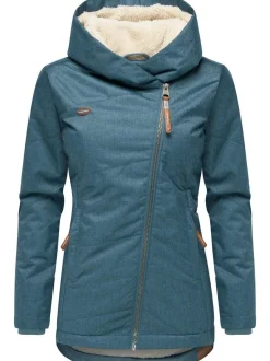 Ragwear Damen Winterjacke - Gordon in blue stone