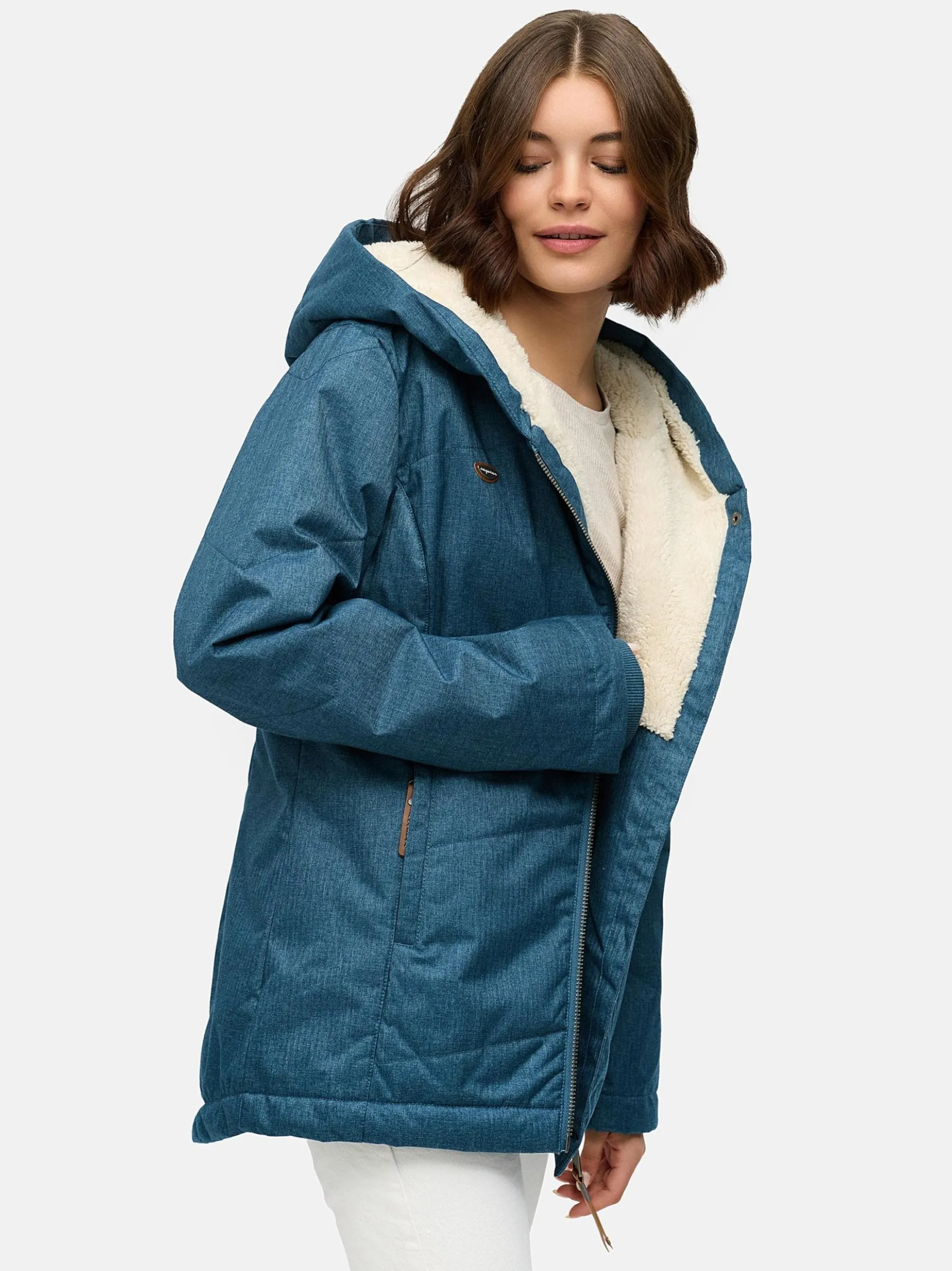 Ragwear Damen Winterjacke - Gordon in blue stone
