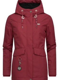 Ragwear Damen Winterjacke - Jazmin Remake II Intl. in bordeaux