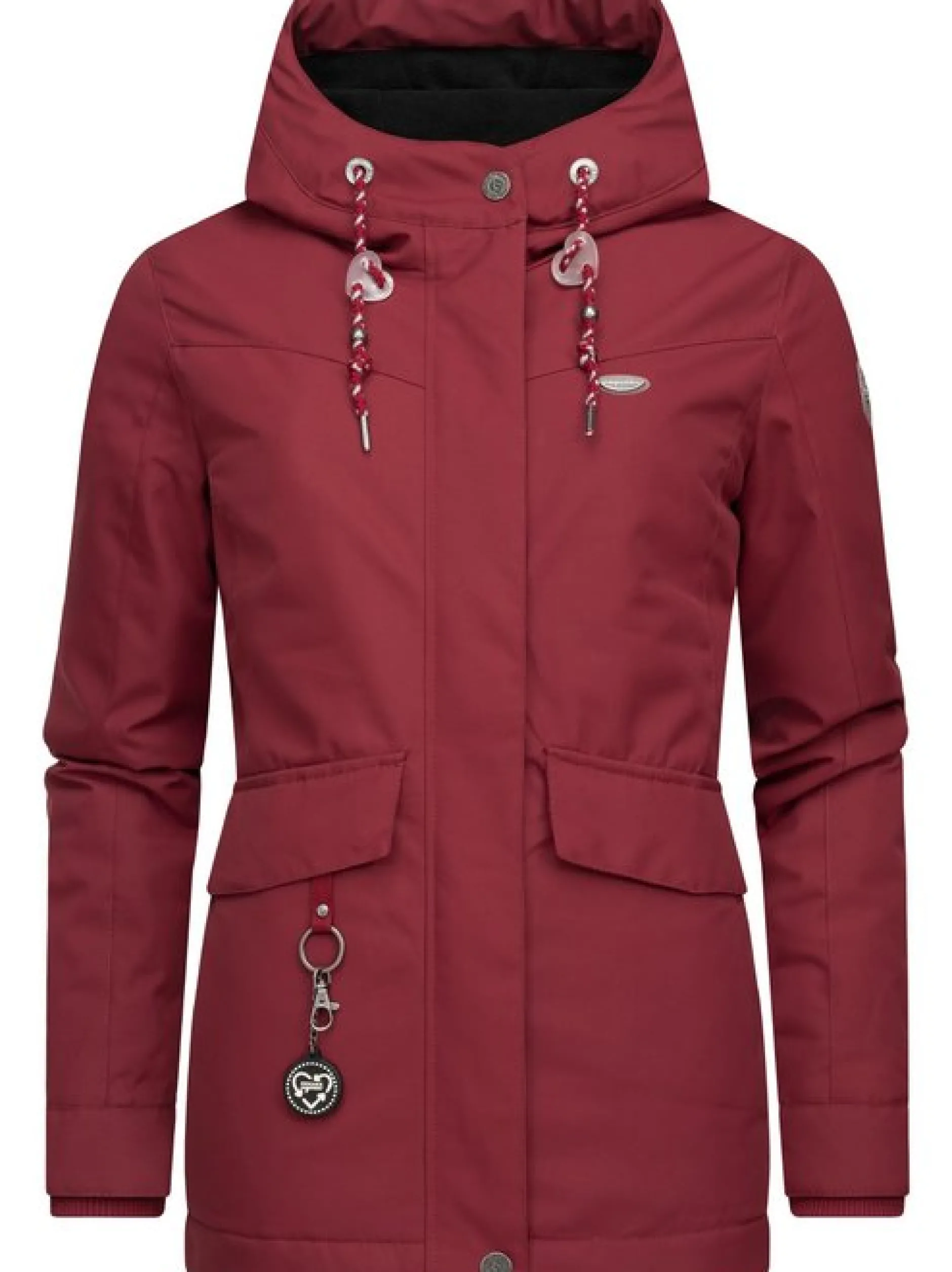 Ragwear Damen Winterjacke - Jazmin Remake II Intl. in bordeaux