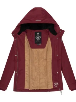 Ragwear Damen Winterjacke - Jazmin Remake II Intl. in bordeaux