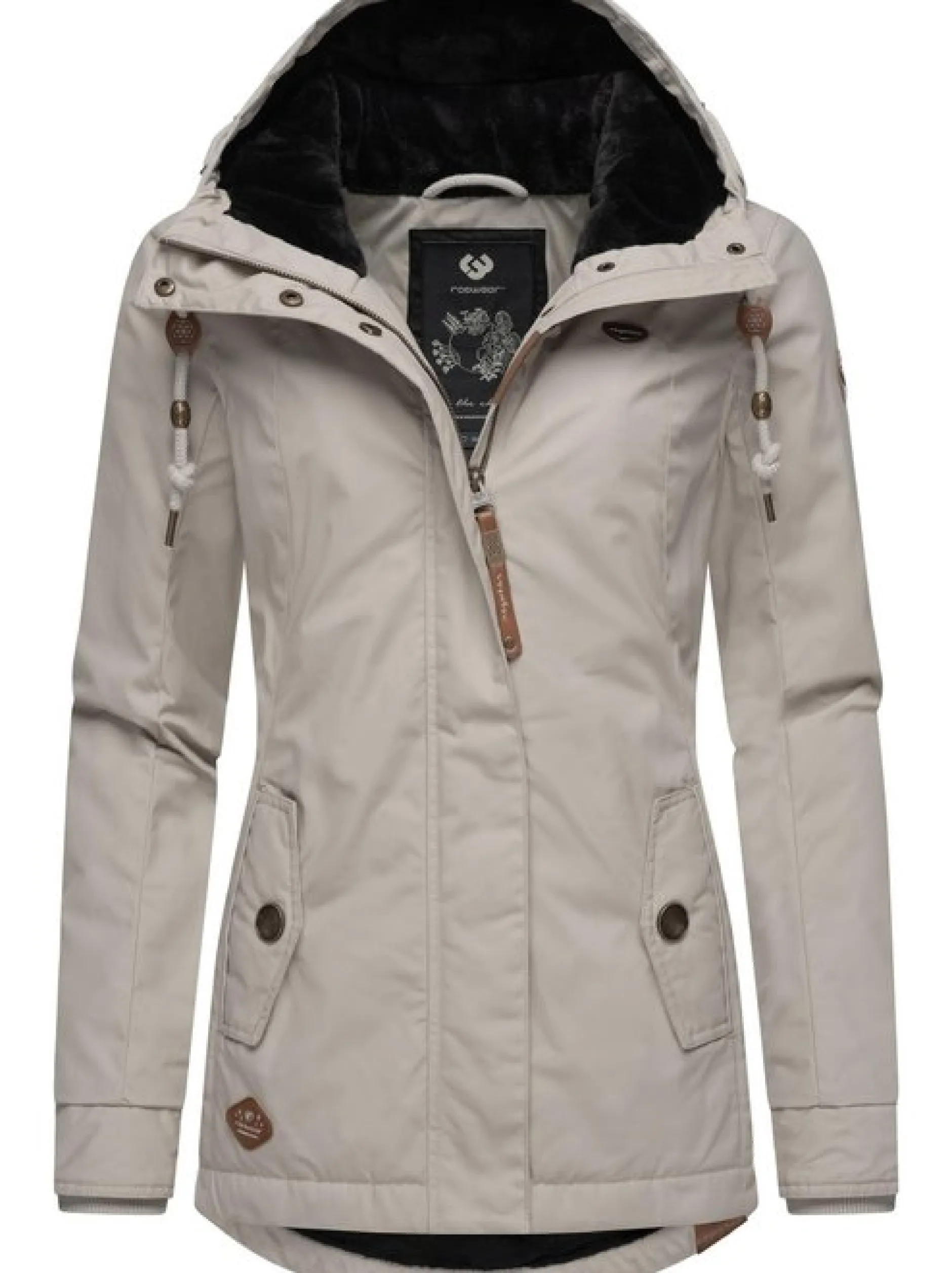 Ragwear Damen Winterjacke - Monade in grau