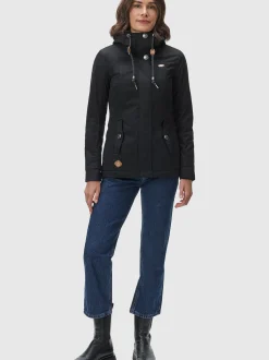 Ragwear Damen Winterjacke - Monade in schwarz