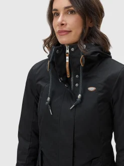 Ragwear Damen Winterjacke - Monade in schwarz
