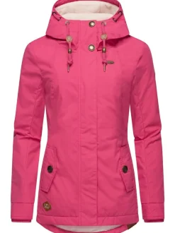 Ragwear Damen Winterjacke - Monade in fuchsia