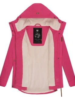 Ragwear Damen Winterjacke - Monade in fuchsia
