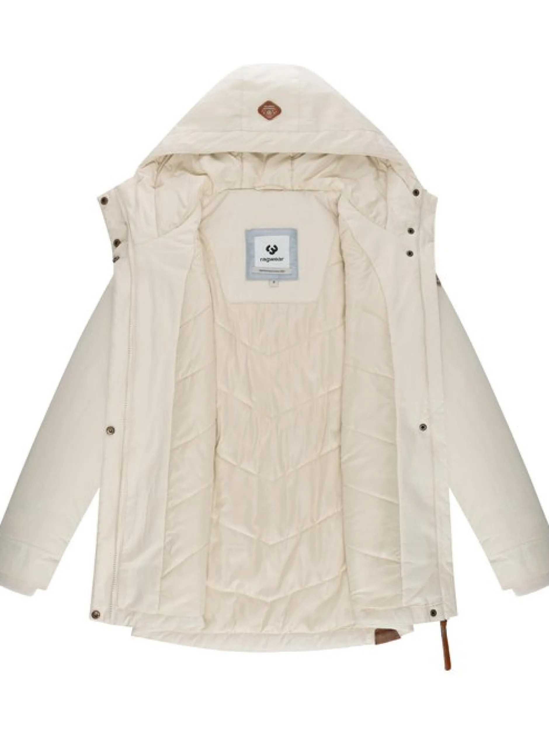 Ragwear Damen Winterjacke - Monadena Parka YOUMODO in ecru