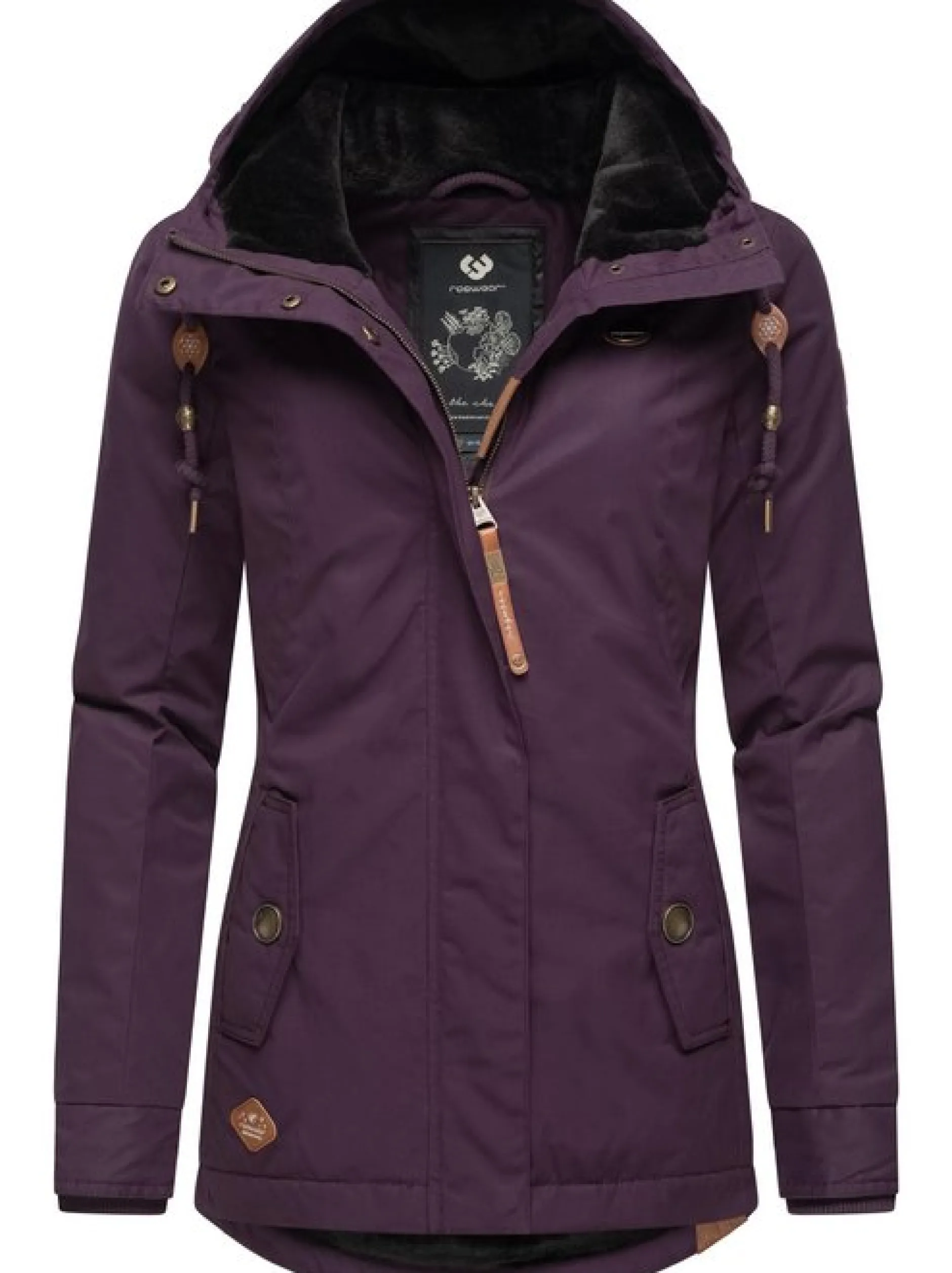 Ragwear Damen Winterjacke - Monade in lila