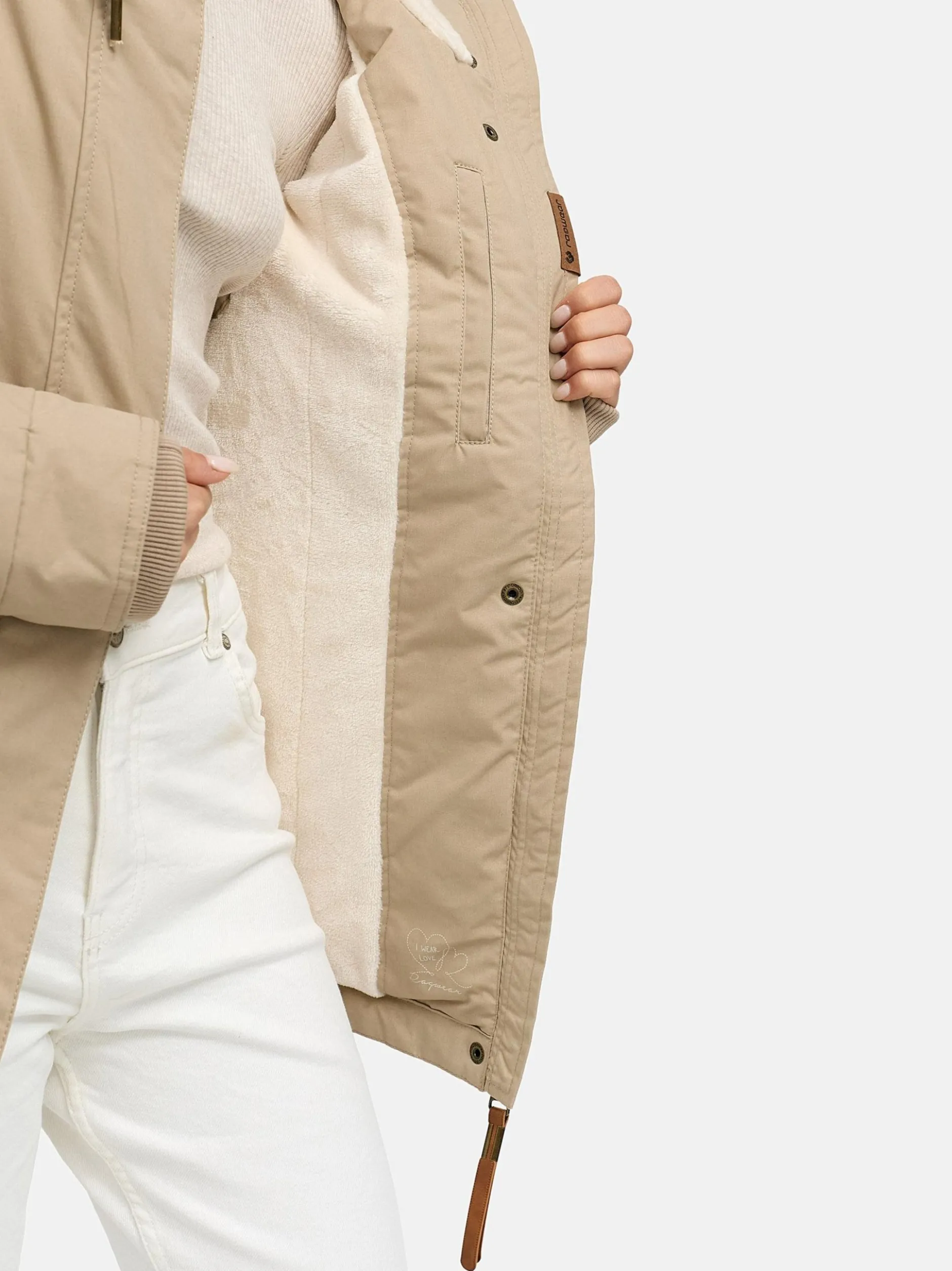 Ragwear Damen Winterjacke - Monade in taupe