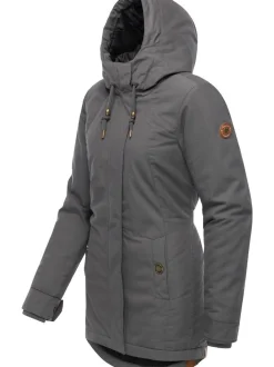 Ragwear Damen Winterjacke - Monadena Parka YOUMODO in grau