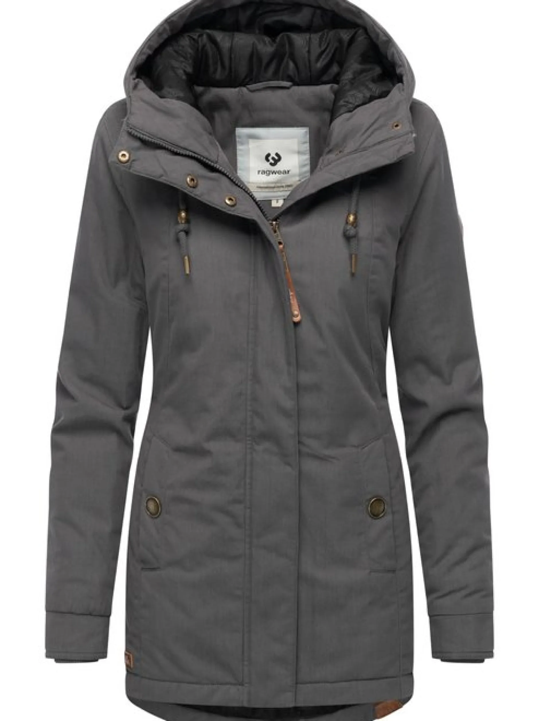 Ragwear Damen Winterjacke - Monadena Parka YOUMODO in grau