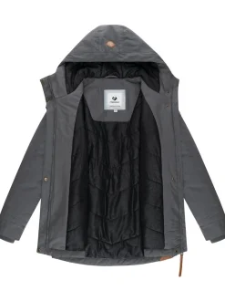 Ragwear Damen Winterjacke - Monadena Parka YOUMODO in grau