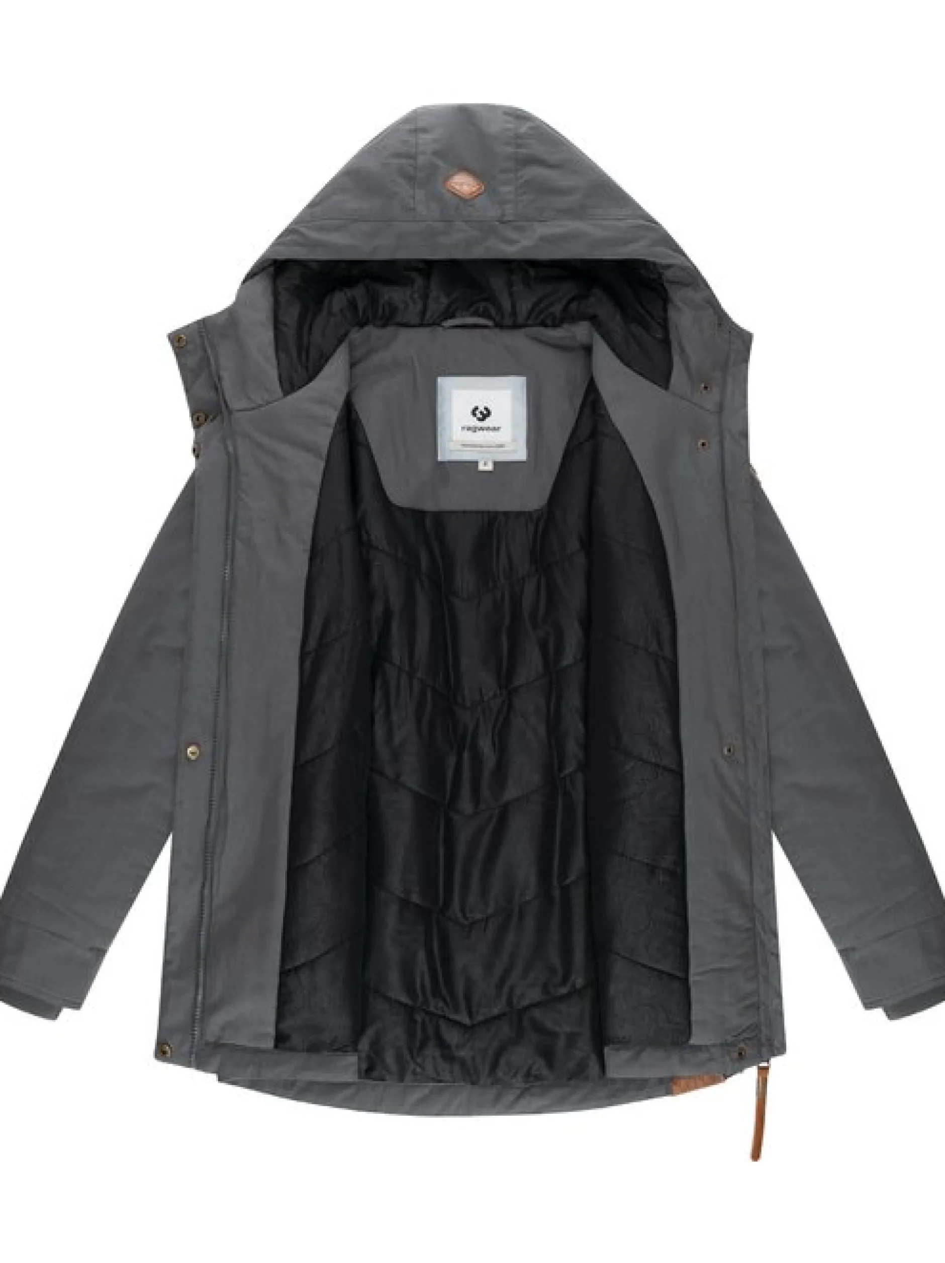 Ragwear Damen Winterjacke - Monadena Parka YOUMODO in grau