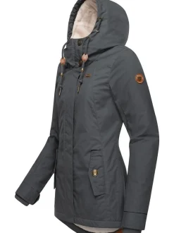 Ragwear Damen Winterjacke - Monade in dark stone