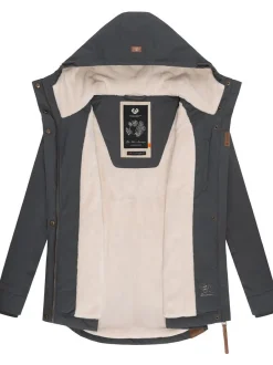 Ragwear Damen Winterjacke - Monade in dark stone