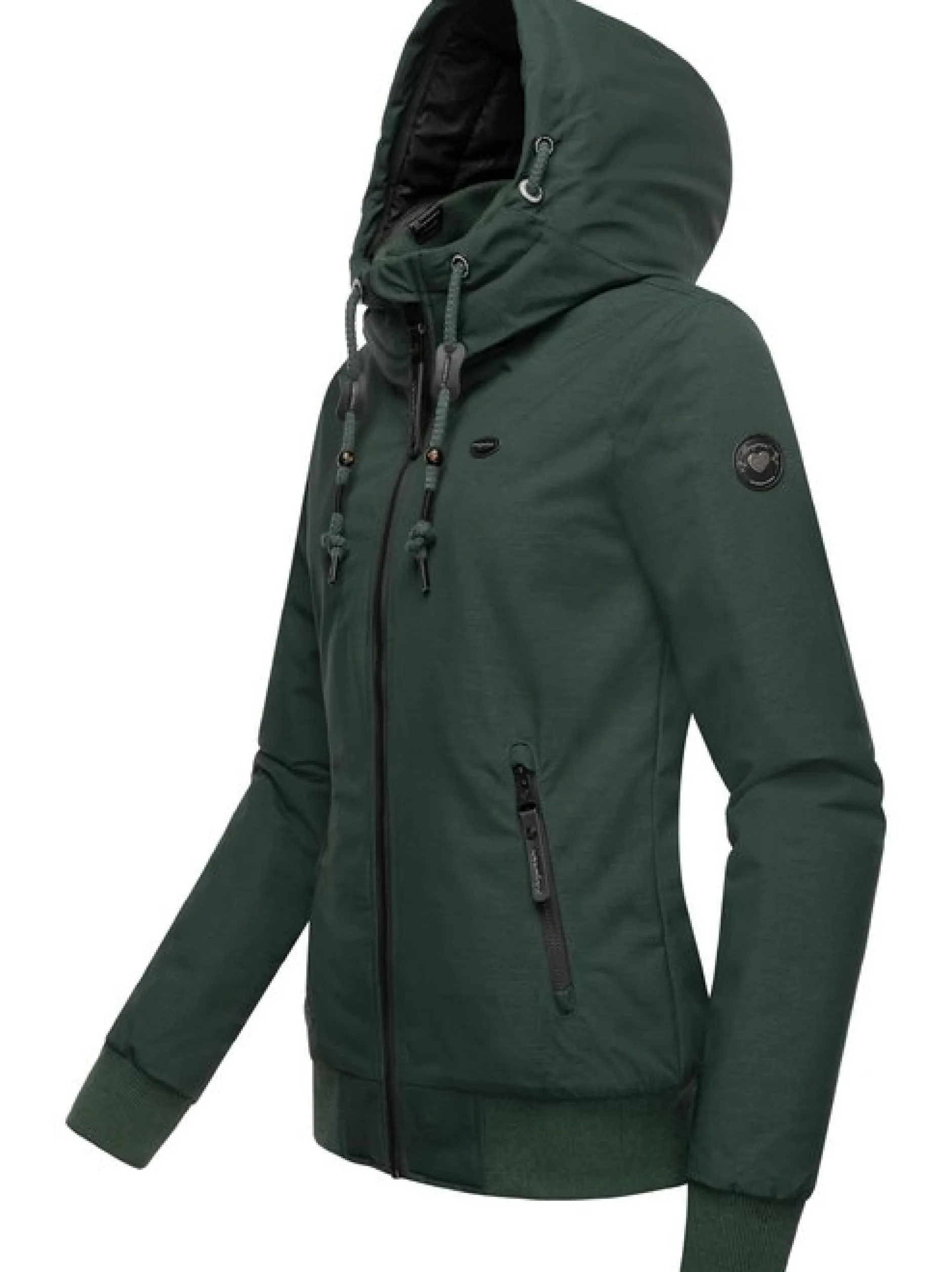Ragwear Damen Winterjacke - Nuggie Melange in grün