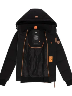Ragwear Damen Winterjacke - Nuggys Solid in schwarz