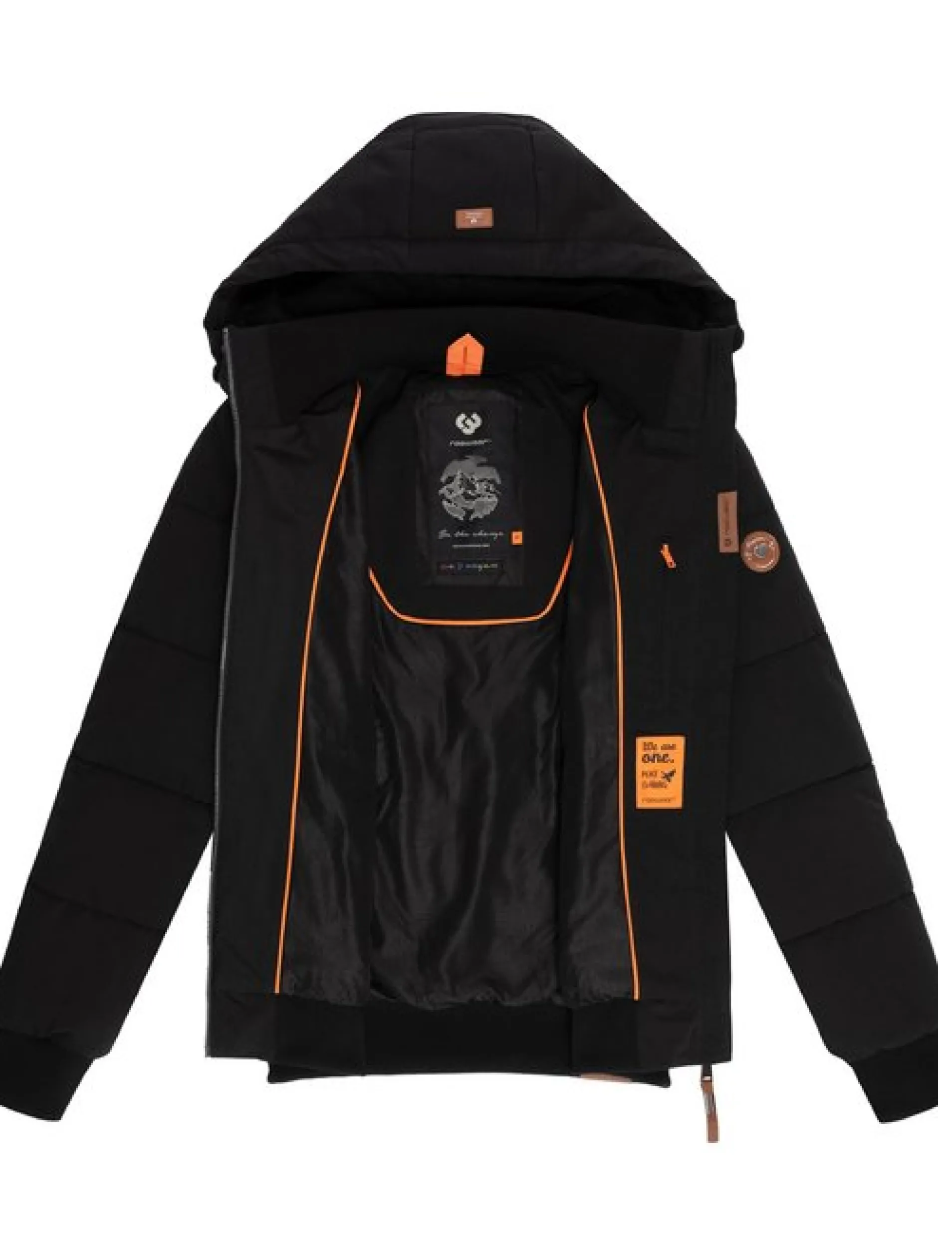 Ragwear Damen Winterjacke - Nuggys Solid in schwarz
