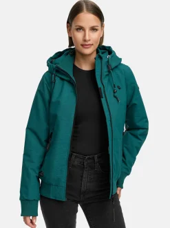 Ragwear Damen Winterjacke - Nuggie Melange in grün