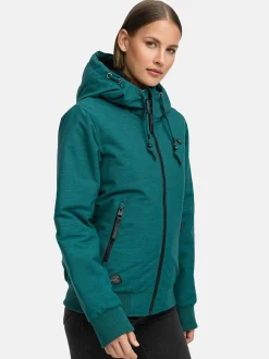Ragwear Damen Winterjacke - Nuggie Melange in grün